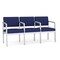 Lesro Lenox 3 Seat Tandem Seating W/ Arms, 64.5 in W 24.5 in L 32 in H LS3103 - alternate 1